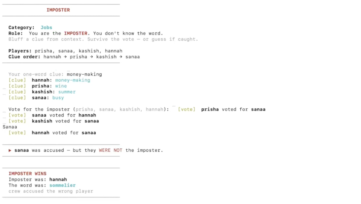 Imposter project screenshot